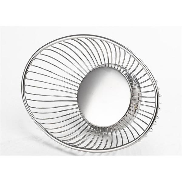 Modern 20cm Stainless Steel Wire Basket Decorative Style Bread Metal Fruit Vegetable Bowl