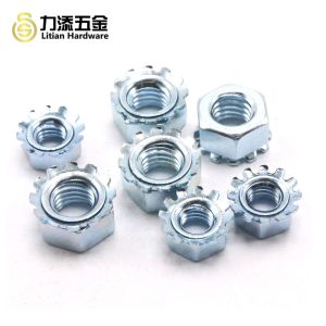 Stainless Steel 304 Locking Cap Nut , Polished Hex Lock Nut M4 - M20