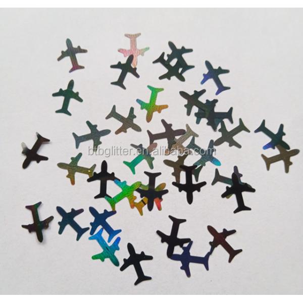 Professional Other Holiday Supplies 2025 Shaped Airplane Glitter Shape Plane with 3D Aircraft Shaped Glitter Airplane