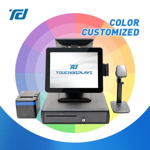 Aluminum Casing 1515E POS Cashier Machine for Grocery