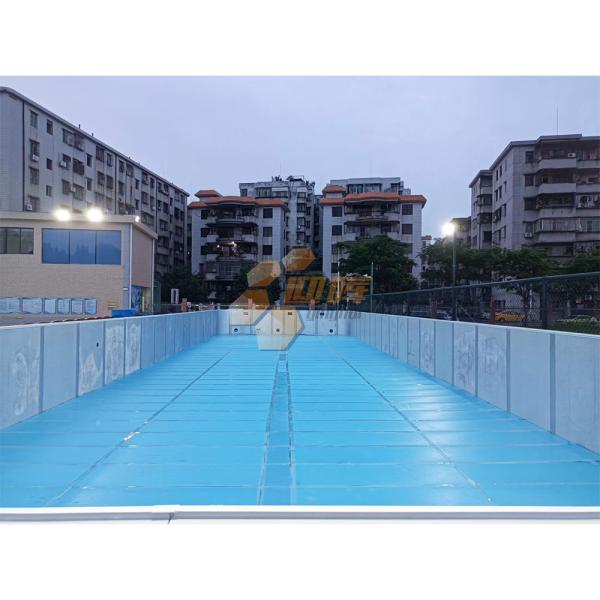 Self Stabilizing Steel Structure Pool Prefabricated Above Ground Steel Swimming