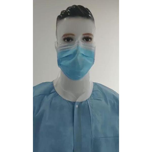 Buy 3-ply Protective Disposable Surgical Face Mask Medical Tie on Head Straps Daily Use Hospital Dental 3 Layers ASTM LEVEL TYPE IIR at wholesale prices