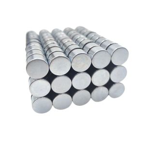 Sintered Rare Earth Magnets Neodymium Disc Magnets N48 With Zinc Coating