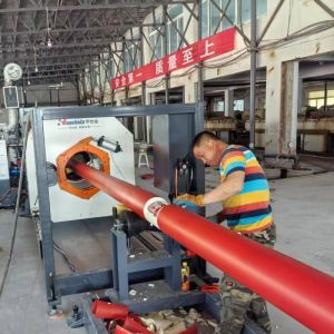 Pre-insulated PEX/PE-RT pipes machine