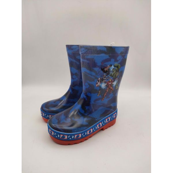 100% Waterproof PVC Character Rain Boots Childrens Size Anti Slip OEM Logo