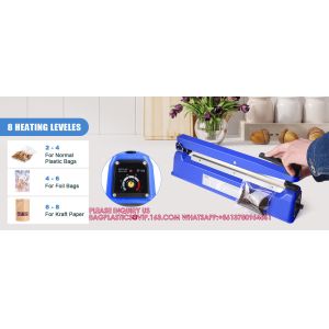 16 Inch Impulse Bag Sealer, Manual Poly Bag Sealing Machine W/Adjustable Timer