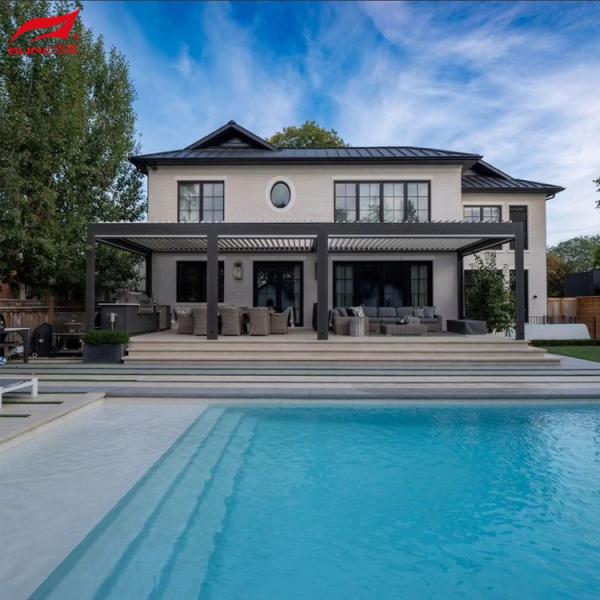 Buy Garden Louver Roof Aluminum Bioclimate Pergolas 3x4 Patio Outdoor at wholesale prices