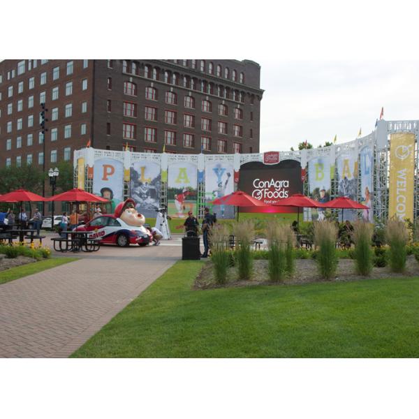 Electronic P6 Curved LED Screens For Concert / Waterproof curved led panels SMD3535