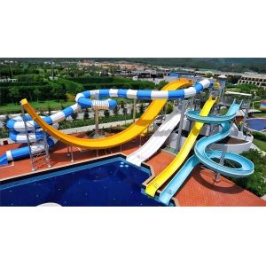 Outdoor Swimming Pool Fiberglass Water Fun Game Slide