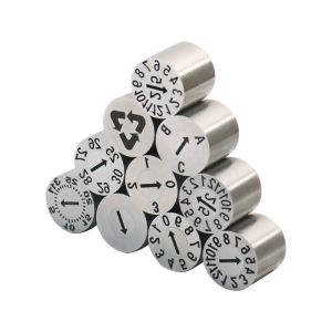 China Custom Plastic Injection Mold Date Stamp Set on sale