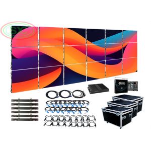 China Excellent Indoor Rental LED Screen P3.91 background wall for commercial reception on sale