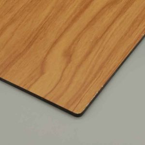 Teak Aluminum Alloy Wood Finish Acp Sheets 0.3CM Aluminium Pvdf Coating
