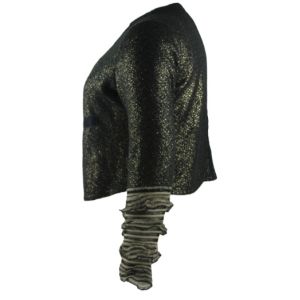 Shiny Ladies Casual Cardigans Fitted Short Cardigans With Buttons In Front