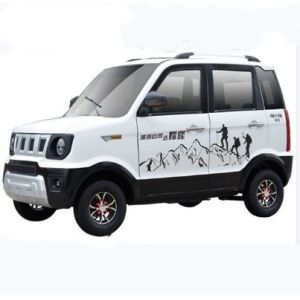 Air Conditioner 4 Wheel 100AH Electric Passenger Tricycle