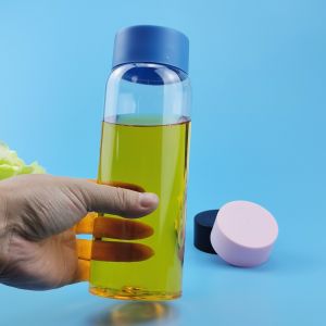 China Blue Lid 18.6 Oz 5500Ml Clear Plastic Beverage Cans on sale