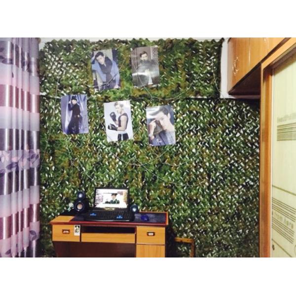 PVC Glue Coated Military Grade Camouflage Netting 3D Leaf For Armor Forces