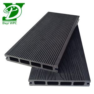 Waterproof Double Sided Embossed Composite Hollow Wood Plastic Decking