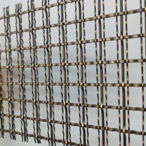 Corrosion Resistant Bronze Stainless Steel Woven Wire Mesh For Cabinetry