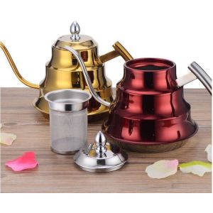 2016 hottest 1.2L stainless steel kettle bamboo kettle with gold color &teapot