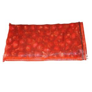 50*80 Circular Mesh Bag for Onion Hdpe Material 20kg Net Bag L-sewing and Mouth