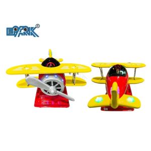Propeller Big Plane Amusement Equipment Battery Car Fiberglass Kids Ride