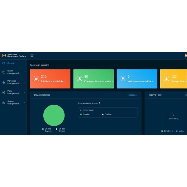 FCC Distance 150cm 8 Inch Face Recognition Infrared Thermometer