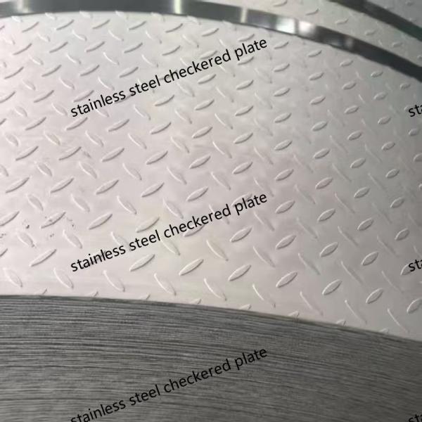 Buy Stainless Steel Checkered Plate 304 316L Anti-Slip 3mm-8mm at wholesale prices