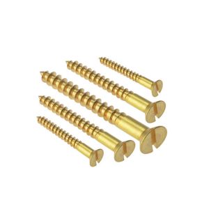 Slotted Raised Countersunk Oval Head Wood Screws BS1210 DIN95 Customized