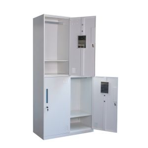 Horizontal School Design Metal Lockers 0.5-1.2mm Plastic Handles