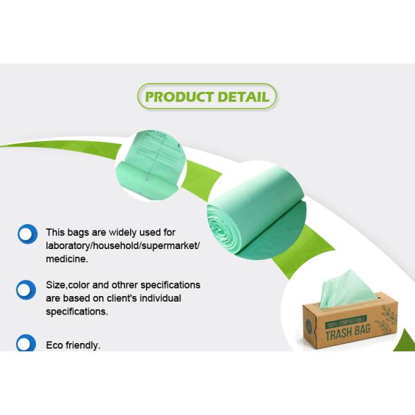 Heavy Duty 100% Biodegradable BPI Certified Compostable Trash Bags Waste Bags Garbage Bags