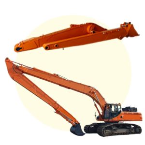 Yellow JCB017 Excavator Long Reach Boom 7-35m Length
