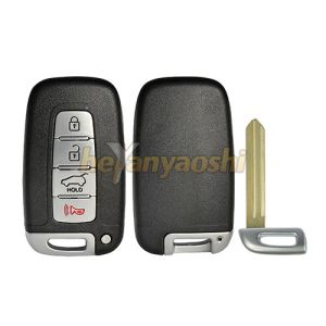 China Hyundai 4Buttons Smart Key Shell with Emergency Key Insert on sale