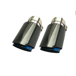 Carbon Fiber Glossy 175mm 2.5 Inlet 3.5 Outlet Exhaust Tip