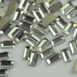 Rectangle Shaped Non Hot Fix Rhinestones