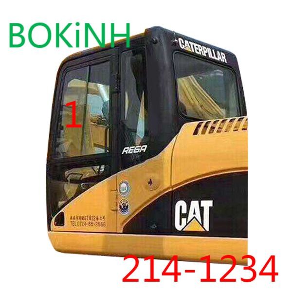 4mm Thick CATERPILLAR Cab Glass 214-1234 Left Slant Side Position NO.1 Tempered