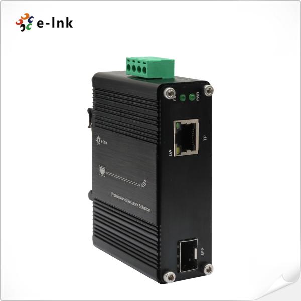 Buy Compact Industrial 10G Copper-to-SFP+ Media Converter -40-80°C 12-48VDC at wholesale prices