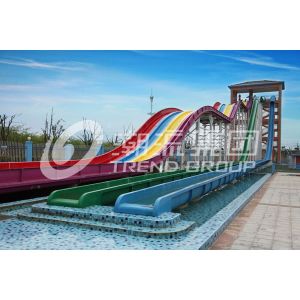 Fiberglass Waterslide for Adult Water Sport Holiday Water Resort / customized