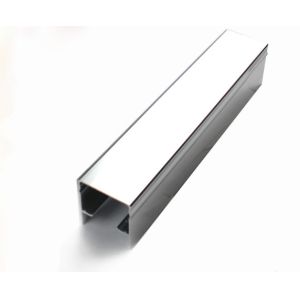 Mechanically Polished Aluminium Profile , Strangle Shape , Silver , Shine