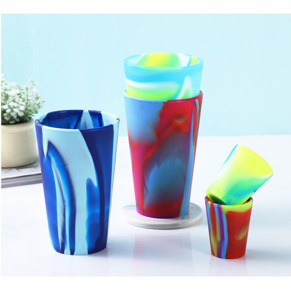 480ml 16 OZ BPA Free Silicone Durable Pint Beer Drinking Cup Ideal for Promotion Gift