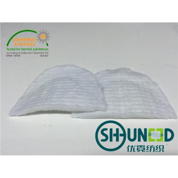 Small Sewing Suit Shoulder Pads Polyester With White / Black Color