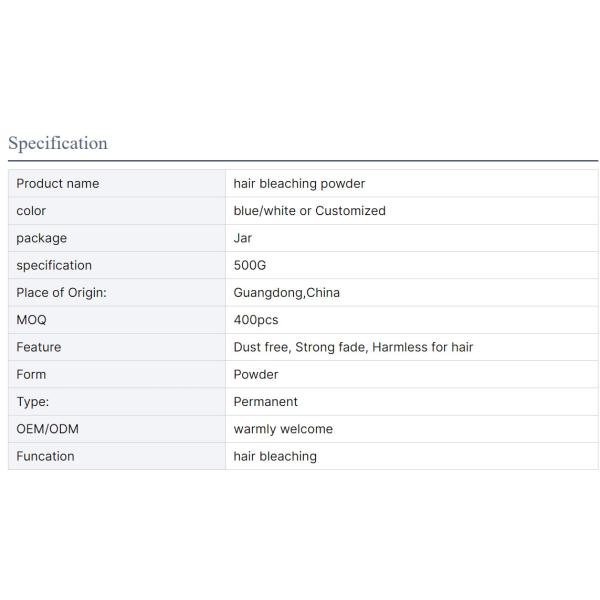 Customized Hair Bleaching Powder for Different Countries Market