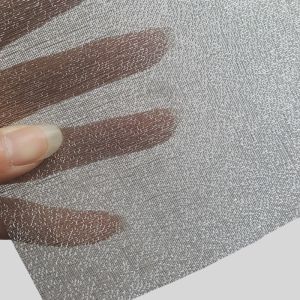 Silver Plated Copper Wire Metallic Mesh Textile Interlayer Low Visible