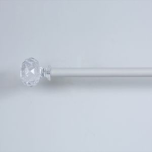 Custom Transparent Acrylic Curtain Rod Finials Single Bracket