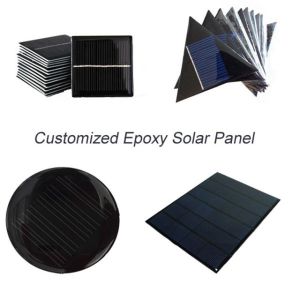 Custom Made Small Solar Panel , Epoxy Resin Solar Panel For Led Garden Light Battery