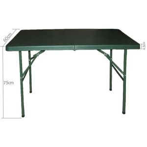 Foldable Reinforced Blow Molded Military Table Green Camping Dining Table