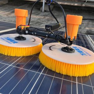 High Altitude Solar Panel Cleaning System with Physical Cleaning Principle and