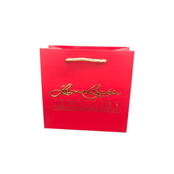 Buy Premium Decorative Jewelry Packaging Bags Golden Hot Stamping OEM Service at wholesale prices