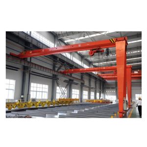 Customized A5 20T Single Girder Semi Gantry Crane For Concrete Plant