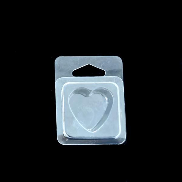 Custom Clear Plastic Wax Melt Blister Packaging Clamshell Packaging For Candle Wax Blister Candle Box With Hanger