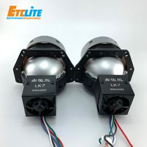 LK7 Projector Headlamps In Car , 12V Universal Projector Headlight Housing